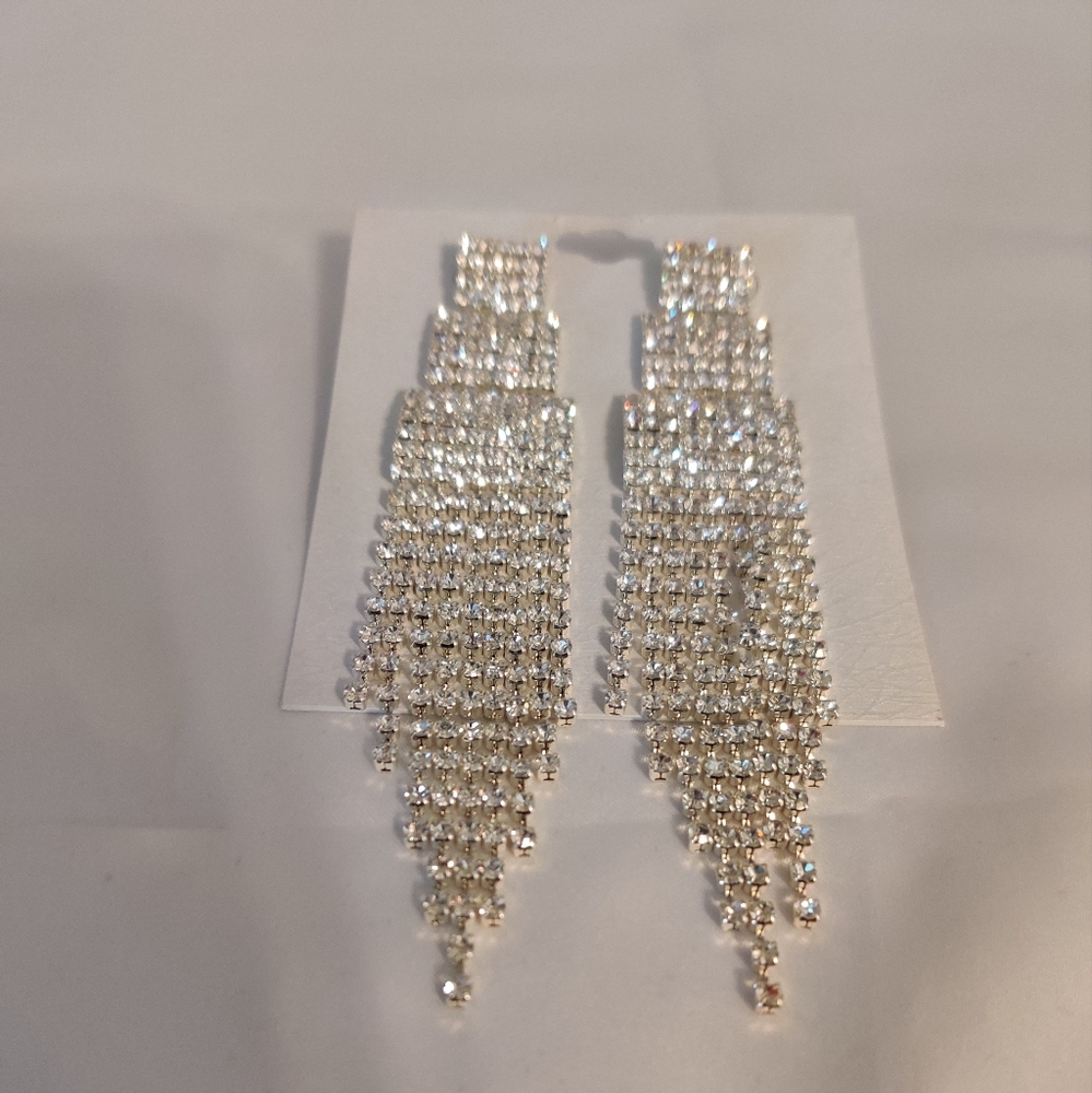 Tassel Rhinestone Earrings
